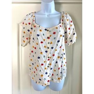 Madewell Floral Blouse M